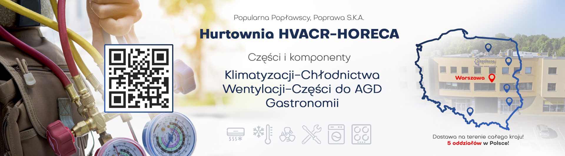 POPULARNA запасні частини побутова техніка хладотехніка оптовий склад в Польщі